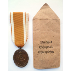 German West Wall Medal with Packet of Issue