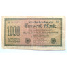 Overprinted Anti-Semitic Reichsmark Banknote