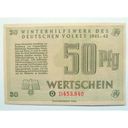 WW2 German Winter Help Fund 50 Pfg 1941-42