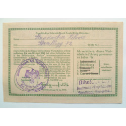 WW2 German Winter Help Fund 50 Pfg 1941-42 WHW