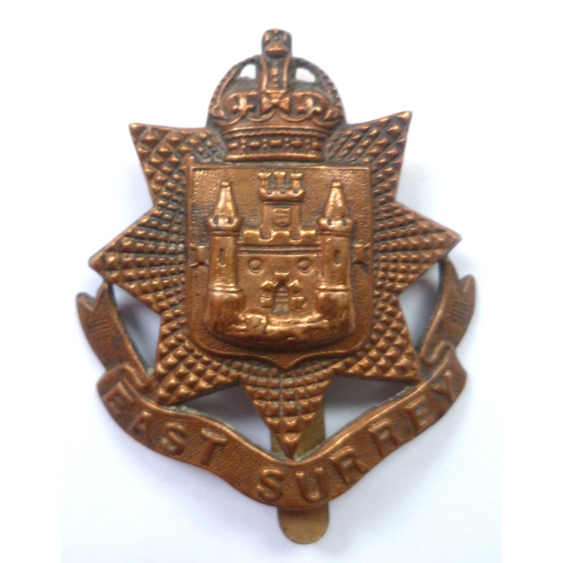 East Surrey Regiment Cap Badge - British Army Insignia