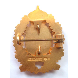 Swedish Silver Gilded Police Badge : Marksman