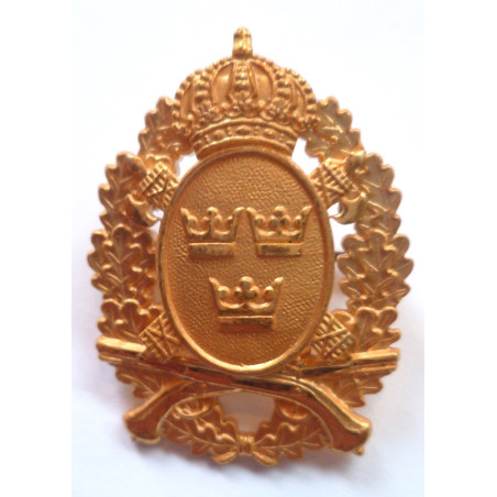 Swedish Silver Gilded Police Badge : Marksman