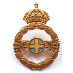 Swedish Silver Gilded Badge : Signals?