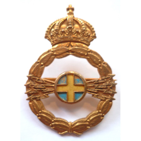 Swedish Silver Gilded Badge : Signals? Swedish Silver Gilded Badge : Signals?