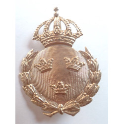 Swedish Silver Gilded Badge : Police