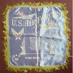 US Air Forces Satin Pillow Case - Miama Beach Florida