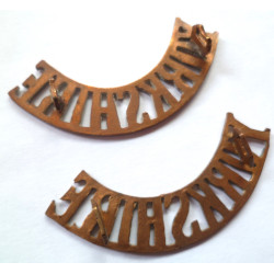 Pair Yorkshire Regiment Shoulder Titles - British Army Insignia