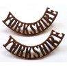 Pair Yorkshire Regiment Shoulder Titles - British Army Insignia