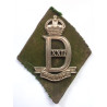 WW2 22nd Dragoons Cap Badge - British Army Insignia