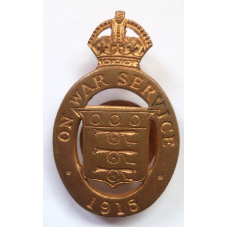 WW1 British Army On War Service Ordnance Factory Workers Badge - British Army Insignia
