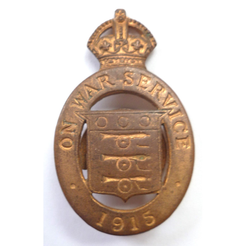 WW1 British Army On War Service Ordnance Factory Workers Badge - British Army Insignia