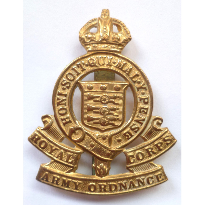 WW2 Royal Army Ordnance Corps Cap Badge ROAC - British Army Insignia