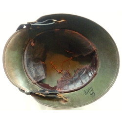 Very Fine WW1 German M16 Helmet Complete - Maker Q66