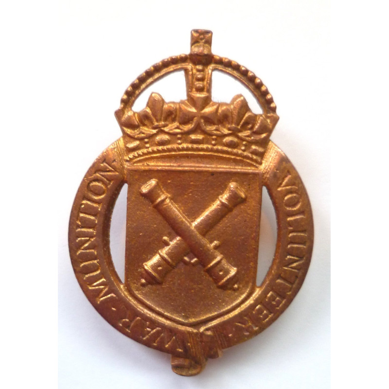 WW1 War Munition Volunteer Lapel Badge - British Army Insignia