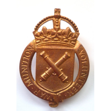 WW1 War Munition Volunteer Lapel Badge - British Army Insignia