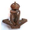 The Royal Irish Regiment Officers Bronze Cap Badge - British Army Insignia