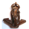 The Royal Irish Regiment Officers Bronze Cap Badge - British Army Insignia