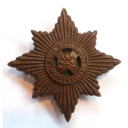 The Irish Guards Regiment Officers Bronze Cap Badge - British Army Insignia