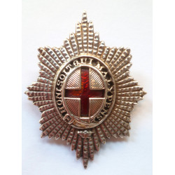 Coldstream Guards Officers Unmarked Silver Cap Badge  - British Army Insignia