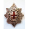 Coldstream Guards Officers Unmarked Silver Cap Badge  - British Army Insignia