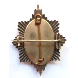 Coldstream Guards Officers Unmarked Silver Cap Badge  - British Army Insignia