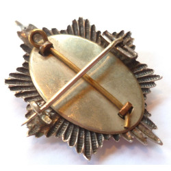 Coldstream Guards Officers Unmarked Silver Cap Badge  - British Army Insignia