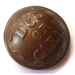 Victorian 6th Dragoon Guards Carabiniers Regiment Tunic Button  - British Army Insignia