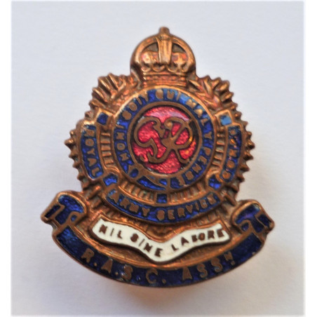 Royal Army Service Corps Association Lapel Badge WW2