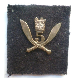 5th Gurkha Rifles Cap Badge (Kings Crown) - British Army Military Insignia