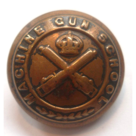 Machine Gun School 25mm Button  - British Army Insignia
