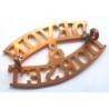 Devon & Dorset Brass Shoulder Title - British Army Military Insignia