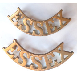 Pair Essex Regiment Brass...