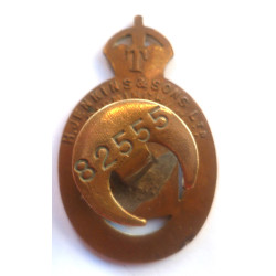 WW1 British Army On War Service Ordnance Factory Workers Badge - British Military Insignia