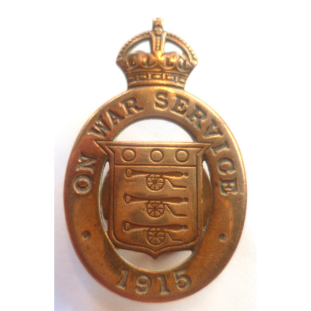 WW1 British Army On War Service Ordnance Factory Workers Badge - British Military Insignia