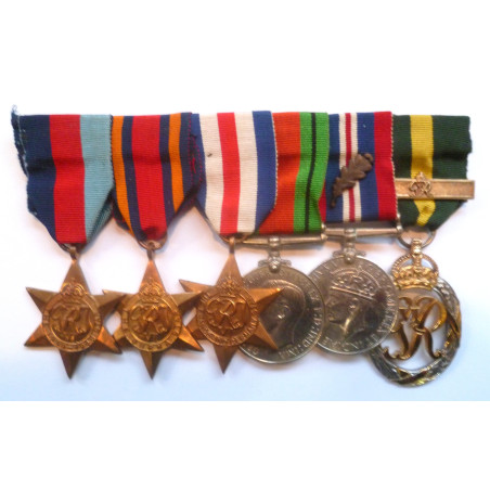 WW2 Medal Group Burma, France and Germany Star, Efficiency Decoration Medal