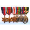 WW2 Medal Group Burma, France and Germany Star, Efficiency Decoration Medal