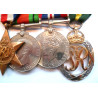 WW2 Medal Group Burma, France and Germany Star, Efficiency Decoration Medal