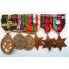 WW2 Medal Group Burma, France and Germany Star, Efficiency Decoration Medal