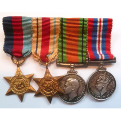WW2 Medal Group Miniature 1939-45 Star, Africa Campaign Star