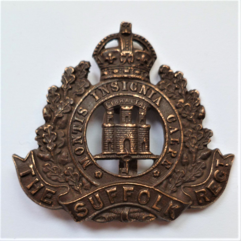 The Suffolk Regiment Officers Cap Badge