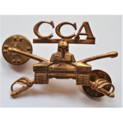United States Army CCA Cavalry Armoured Officers Collar Device/Badge
