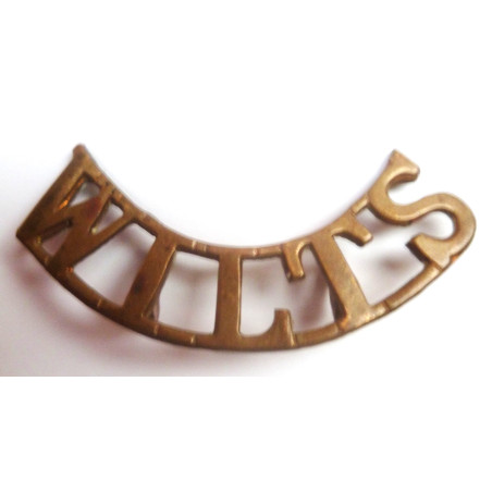 Wiltshire Regiment (Duke Of Edinburgh's) Brass Shoulder Title- British Military Insignia