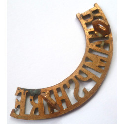 Royal Hampshire Regiment Brass Shoulder Title - British Military Insignia