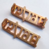 Pair 15th/19th Hussars Shoulder Titles - British Military Insignia