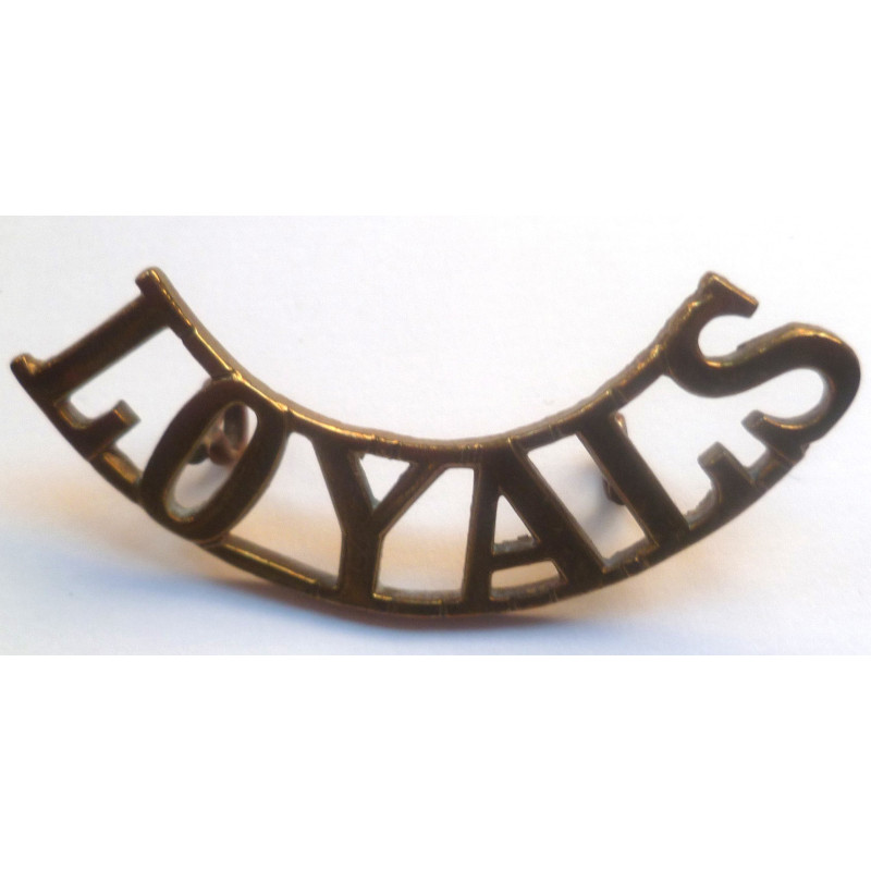 Loyals (North Lancashire) Loyal Regiment Shoulder Title - British Military Insignia