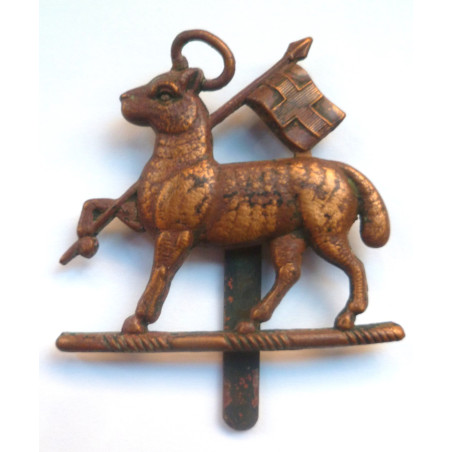 WW2 Queen's Royal West Surrey Regiment Cap Badge - British Military Insignia