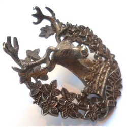 Gordon Highlanders Officers Bonnet/Glengarry Badge - British Military Insignia