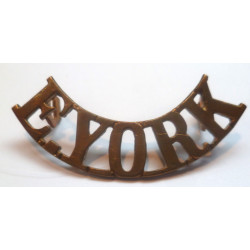 East Yorkshire Regiment Brass Shoulder Title