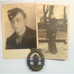 WW2 German Navy Kreigsmarine Minesweeper Badge Recipient Photos- Third Reich Insignia